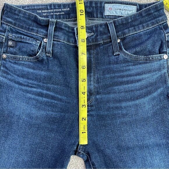 Ag Adriano Goldschmied The Stevie Jeans Women's 25 Blue Dark Wash Slim Leg - Picture 10 of 12